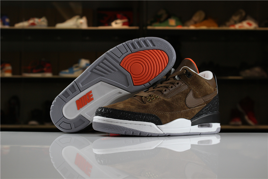 Air Jordan 3 JTH NRG Coffee Brown Black-White Shoes